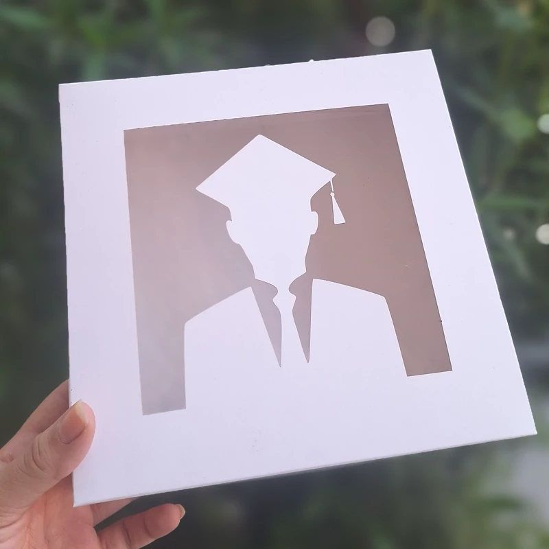 پک10عددی جعبه پذیرایی طرح آقا  برای مراسم دفاعیه پایان نامه