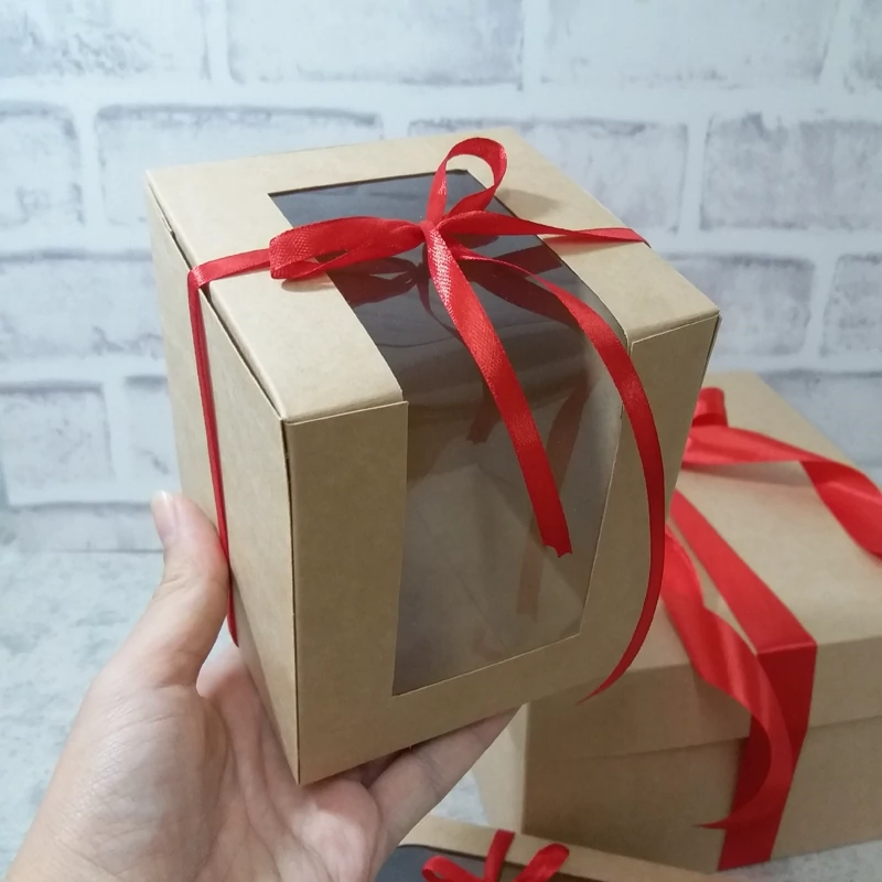 پک 10عددی جعبه کرافت سایز 12در12مناسب بسته بندی